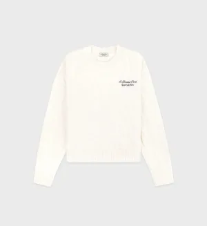 Faubourg Crewneck  - Cream Chocolate