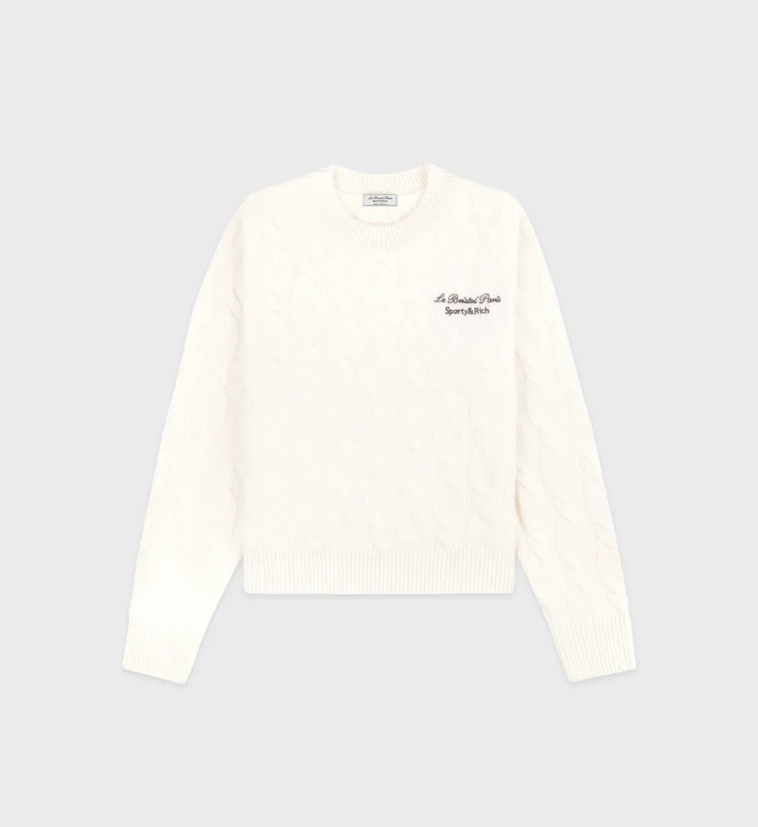 Faubourg Crewneck  - Cream Chocolate
