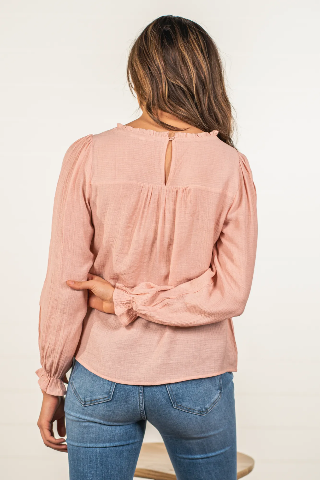 Floral Embroidered Blouse | Top