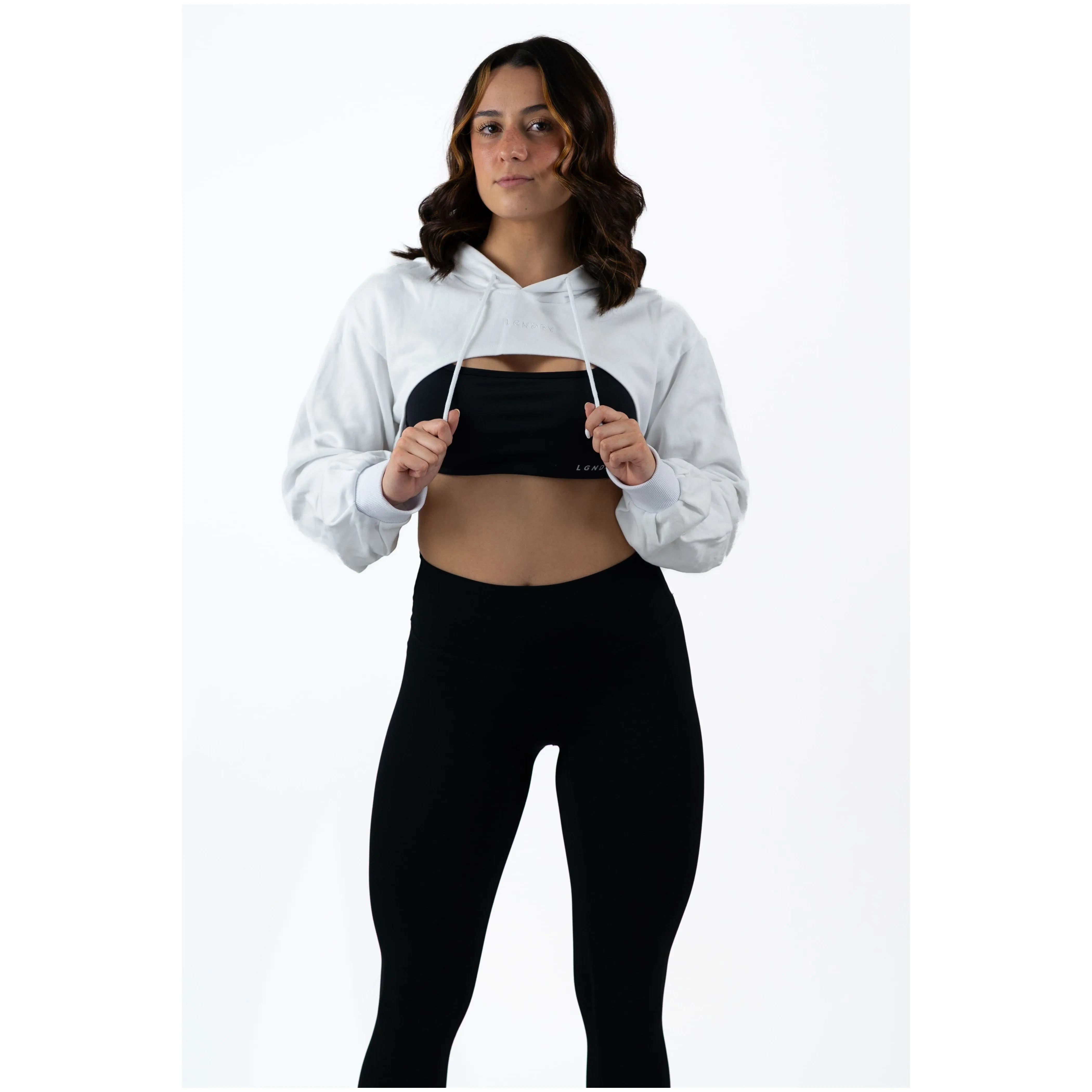 FLOWSCOOP CROP HOODIE