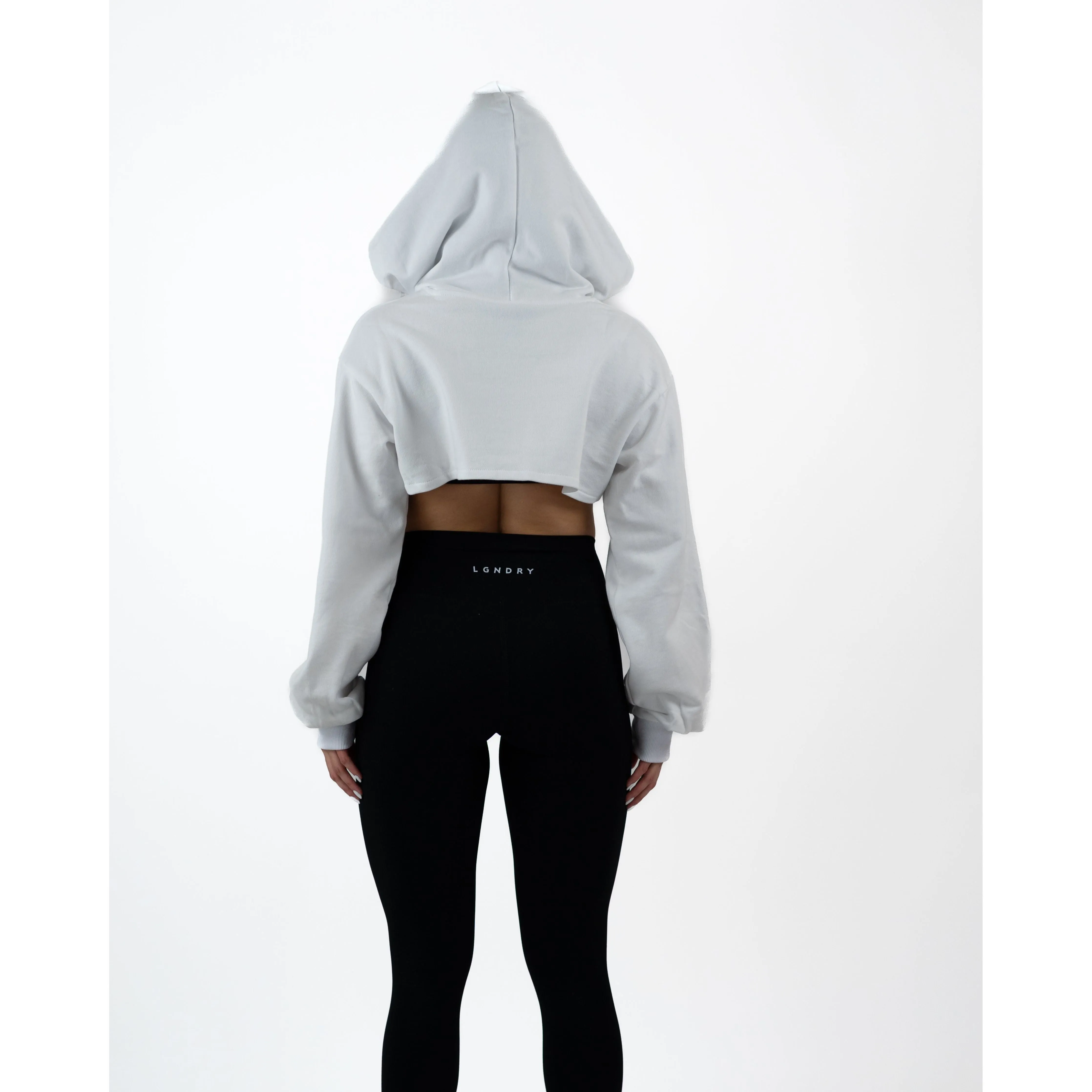 FLOWSCOOP CROP HOODIE