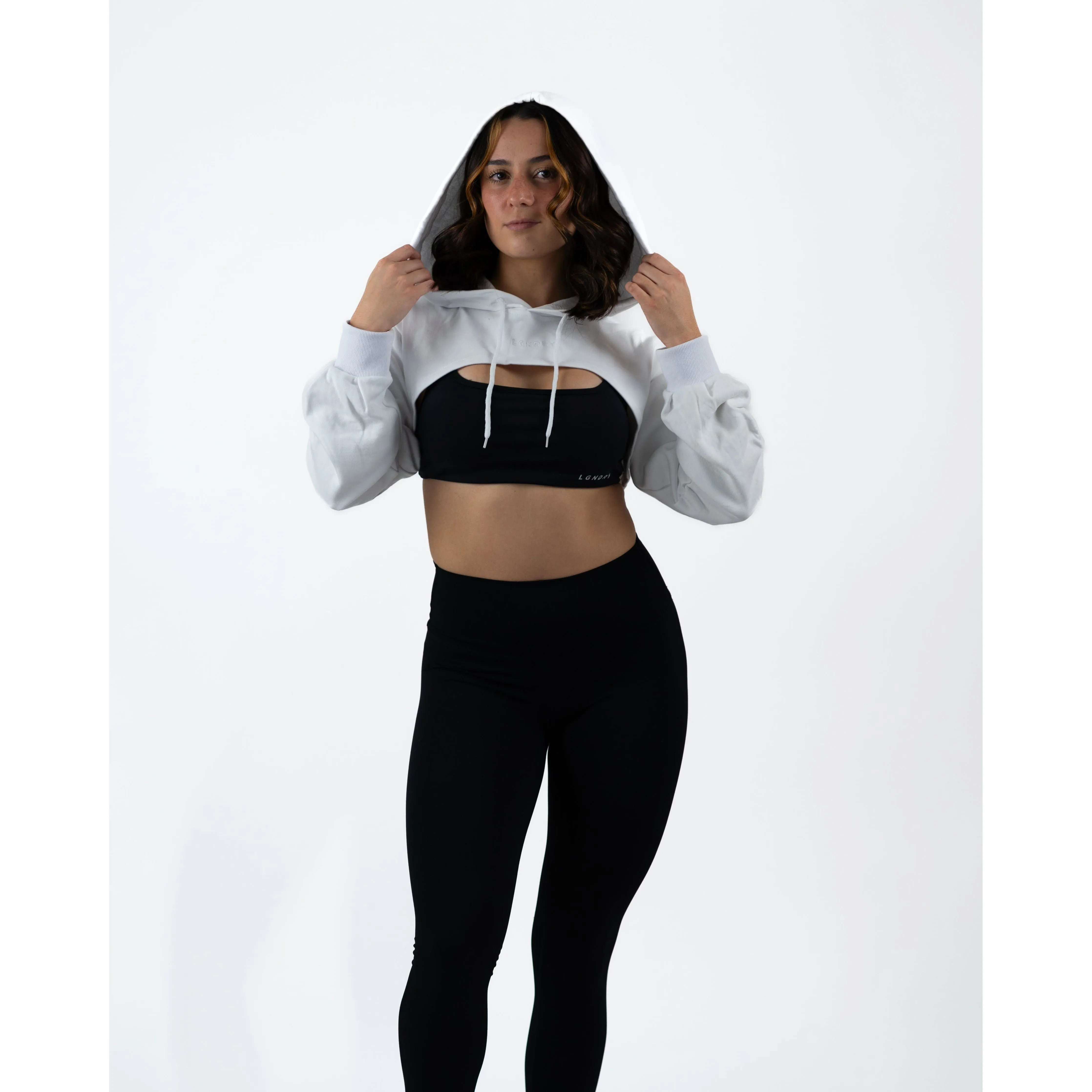 FLOWSCOOP CROP HOODIE