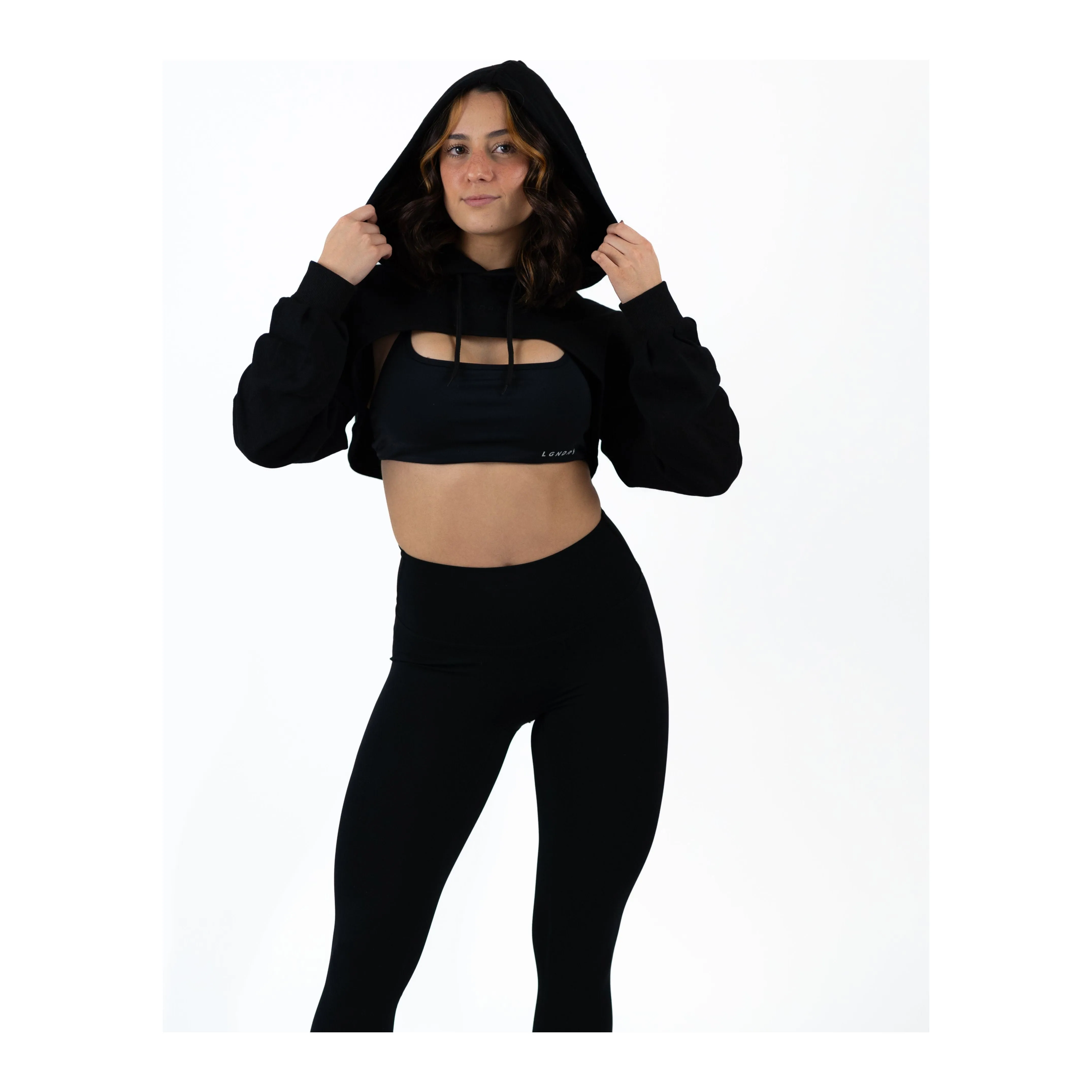 FLOWSCOOP CROP HOODIE