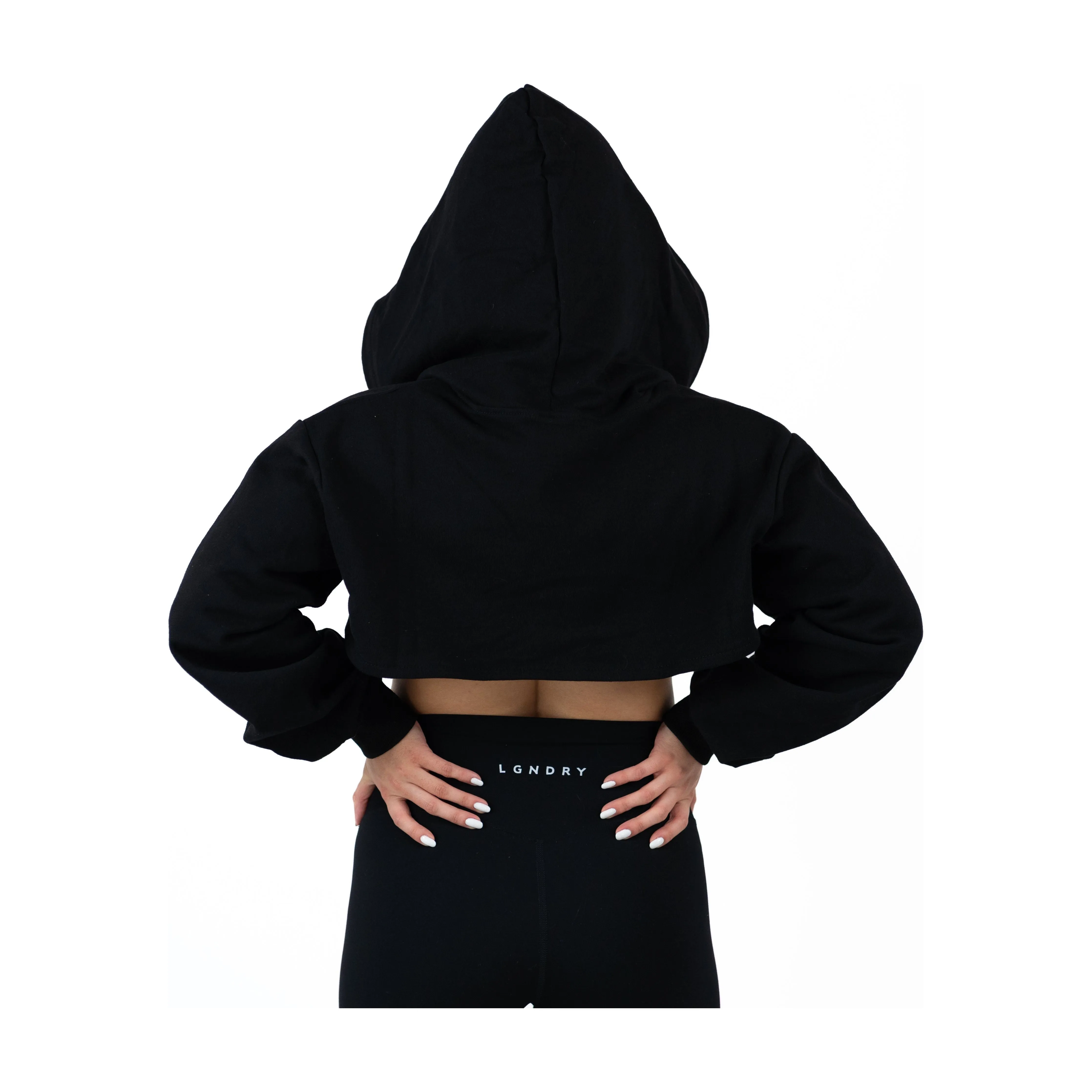FLOWSCOOP CROP HOODIE