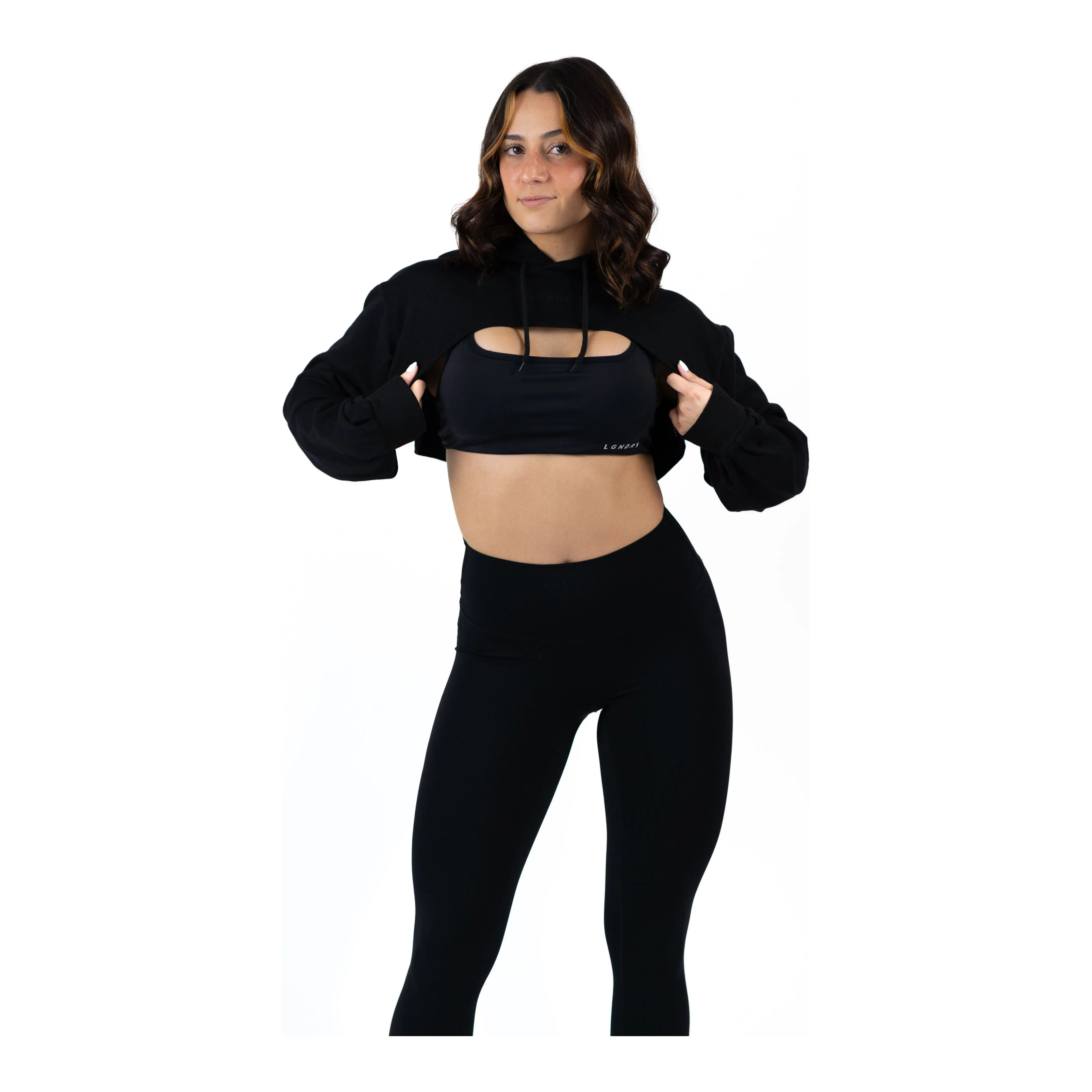 FLOWSCOOP CROP HOODIE