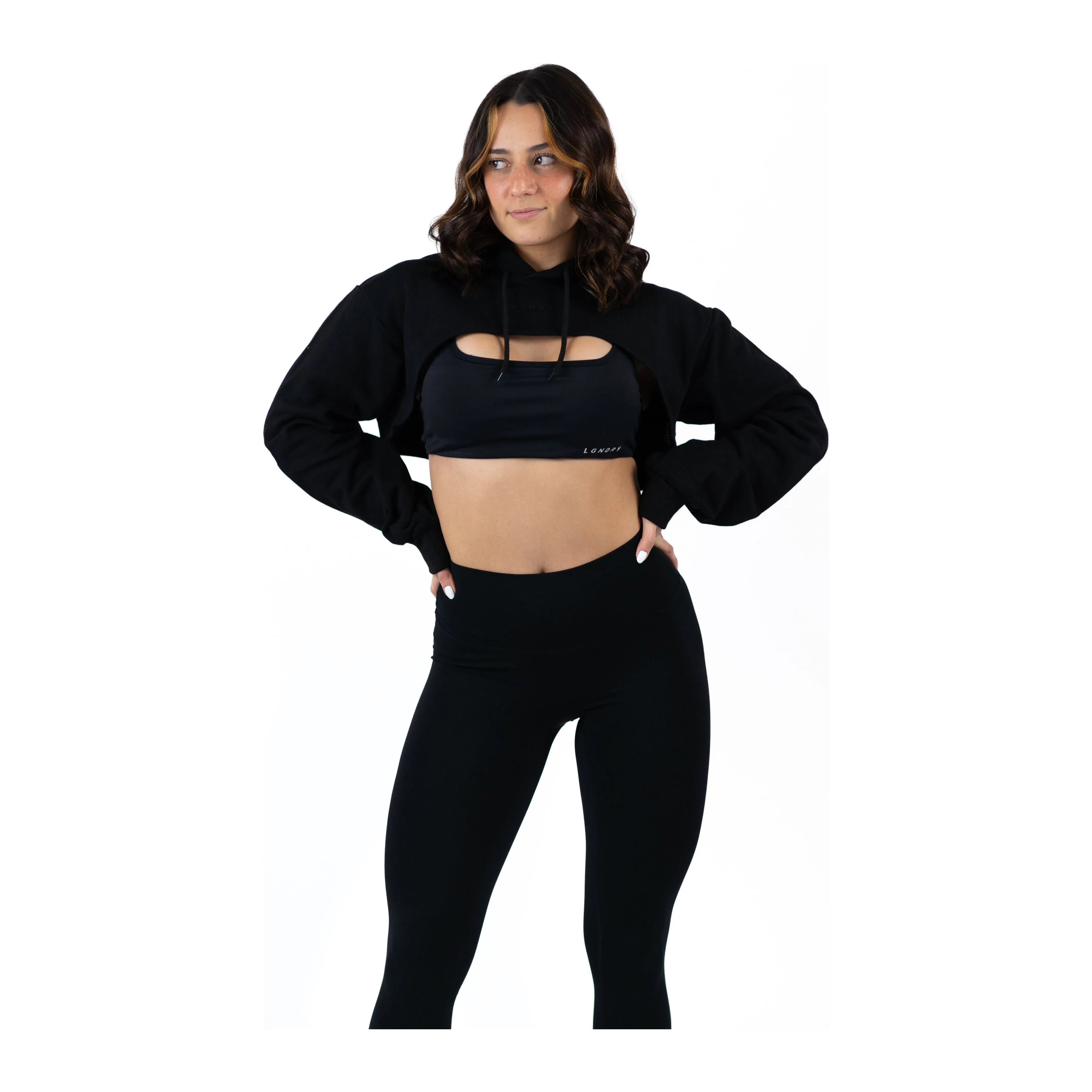 FLOWSCOOP CROP HOODIE