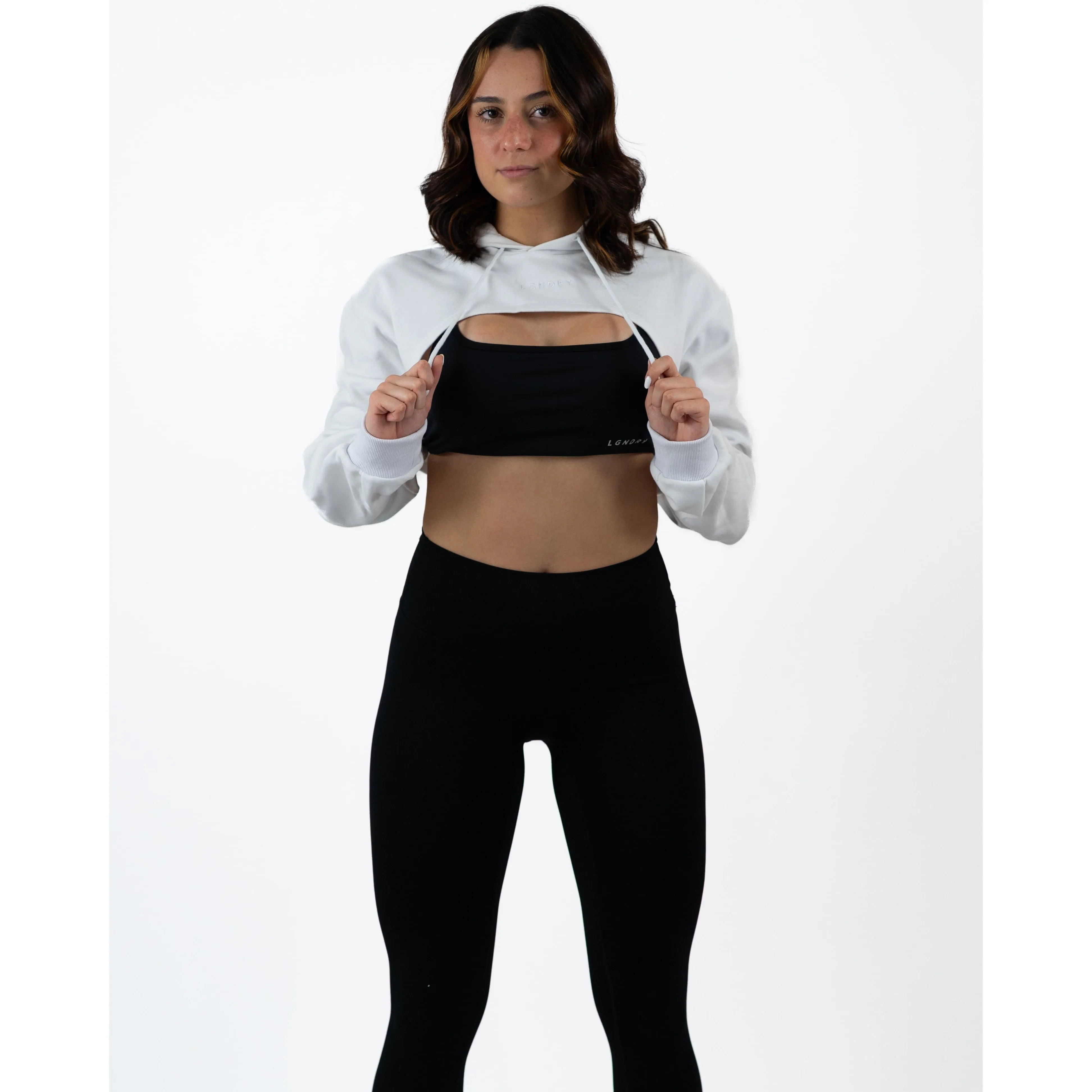 FLOWSCOOP CROP HOODIE
