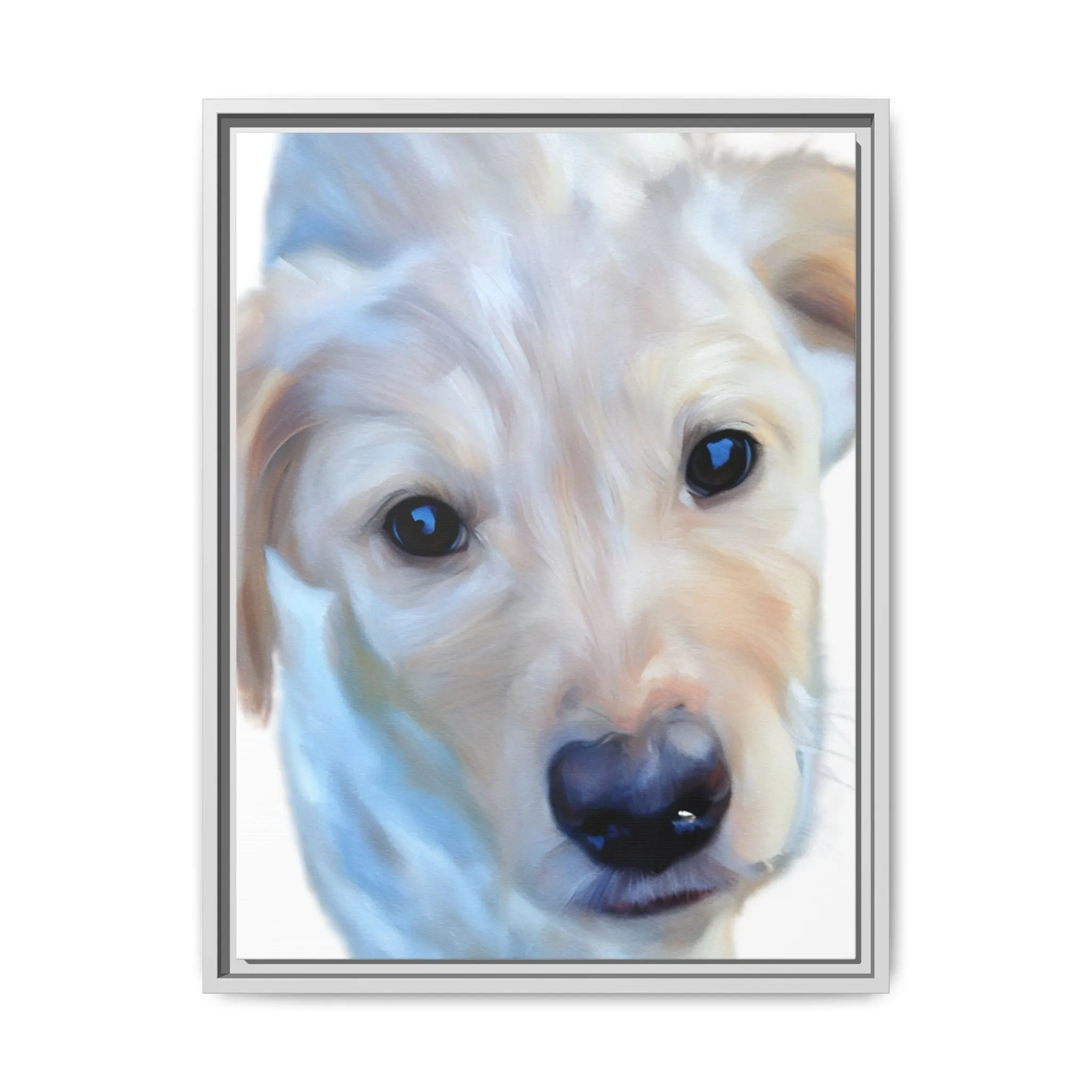 Framed Custom Canvas Artwork of Pet's Image