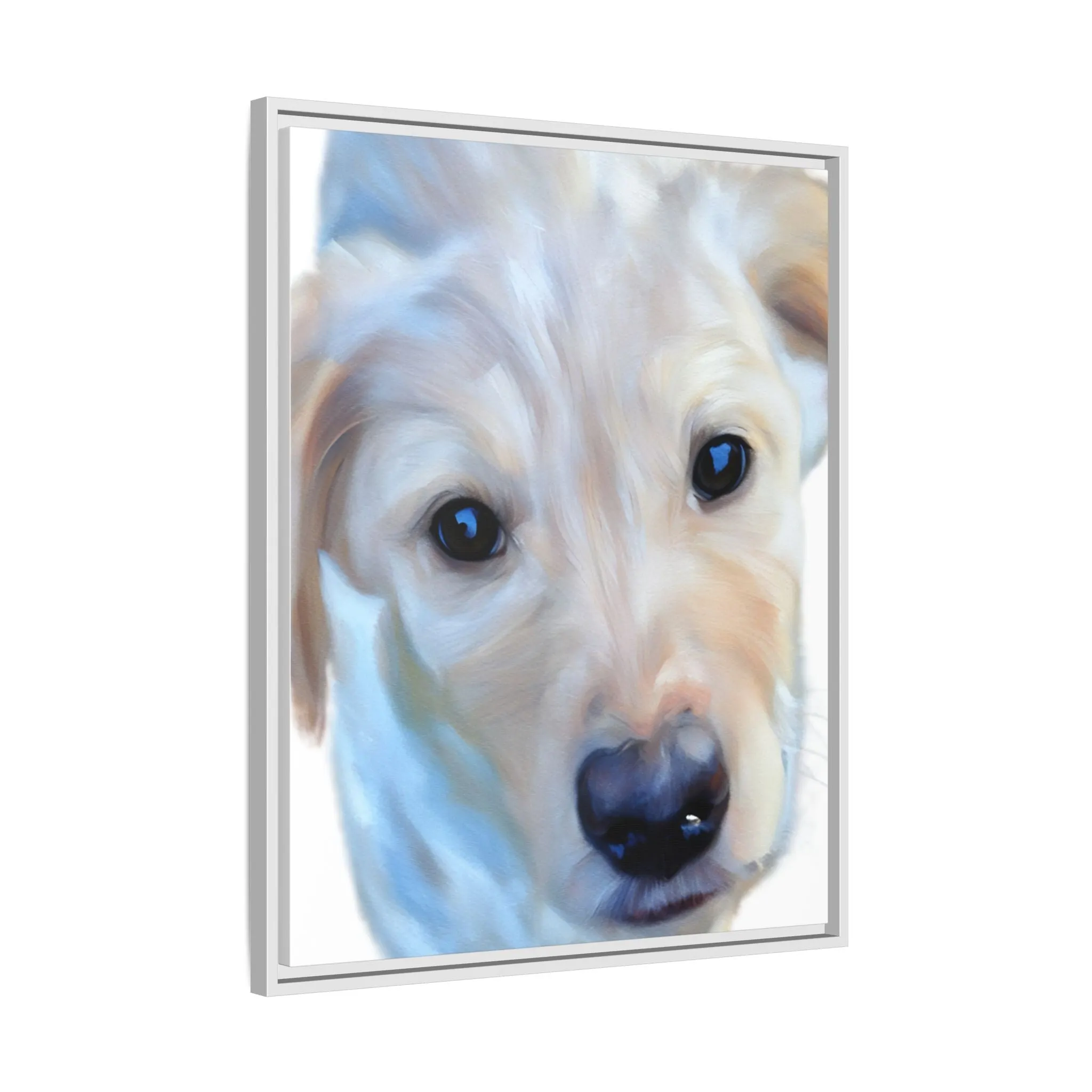 Framed Custom Canvas Artwork of Pet's Image
