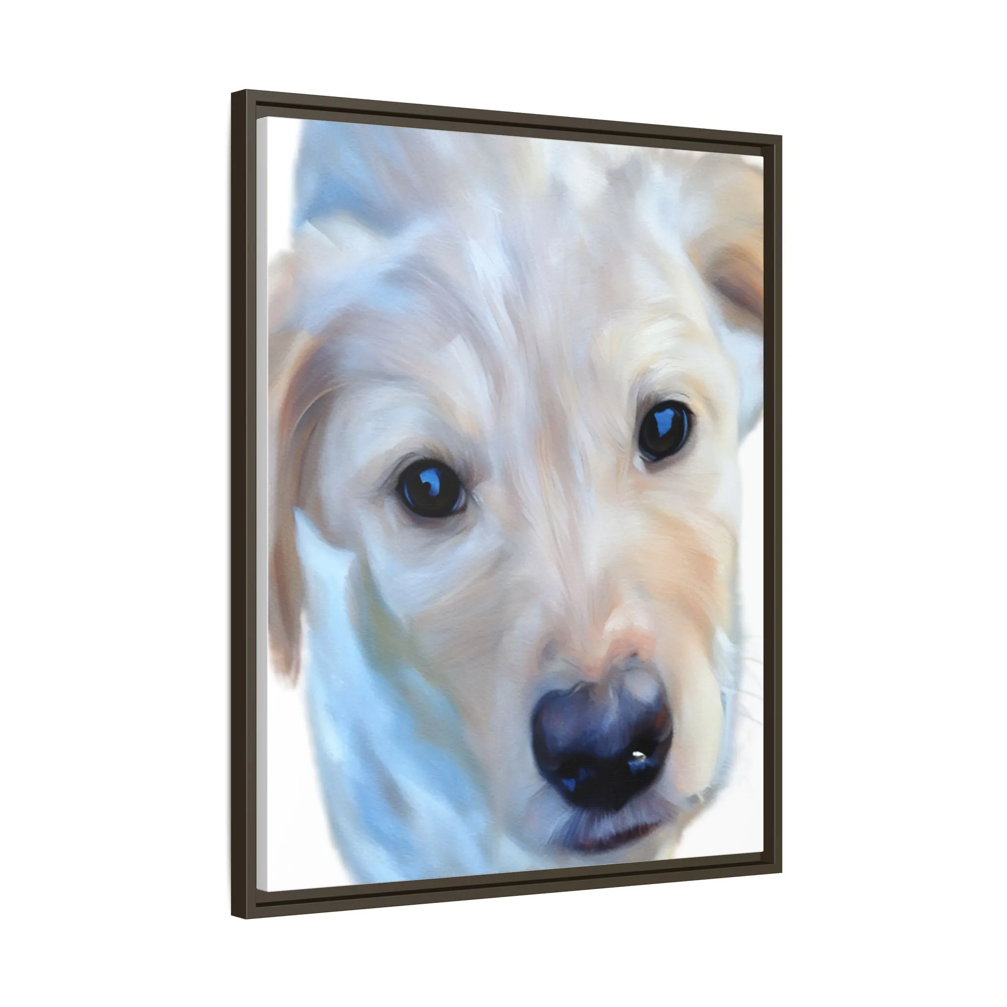 Framed Custom Canvas Artwork of Pet's Image