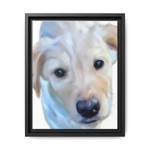 Framed Custom Canvas Artwork of Pet's Image