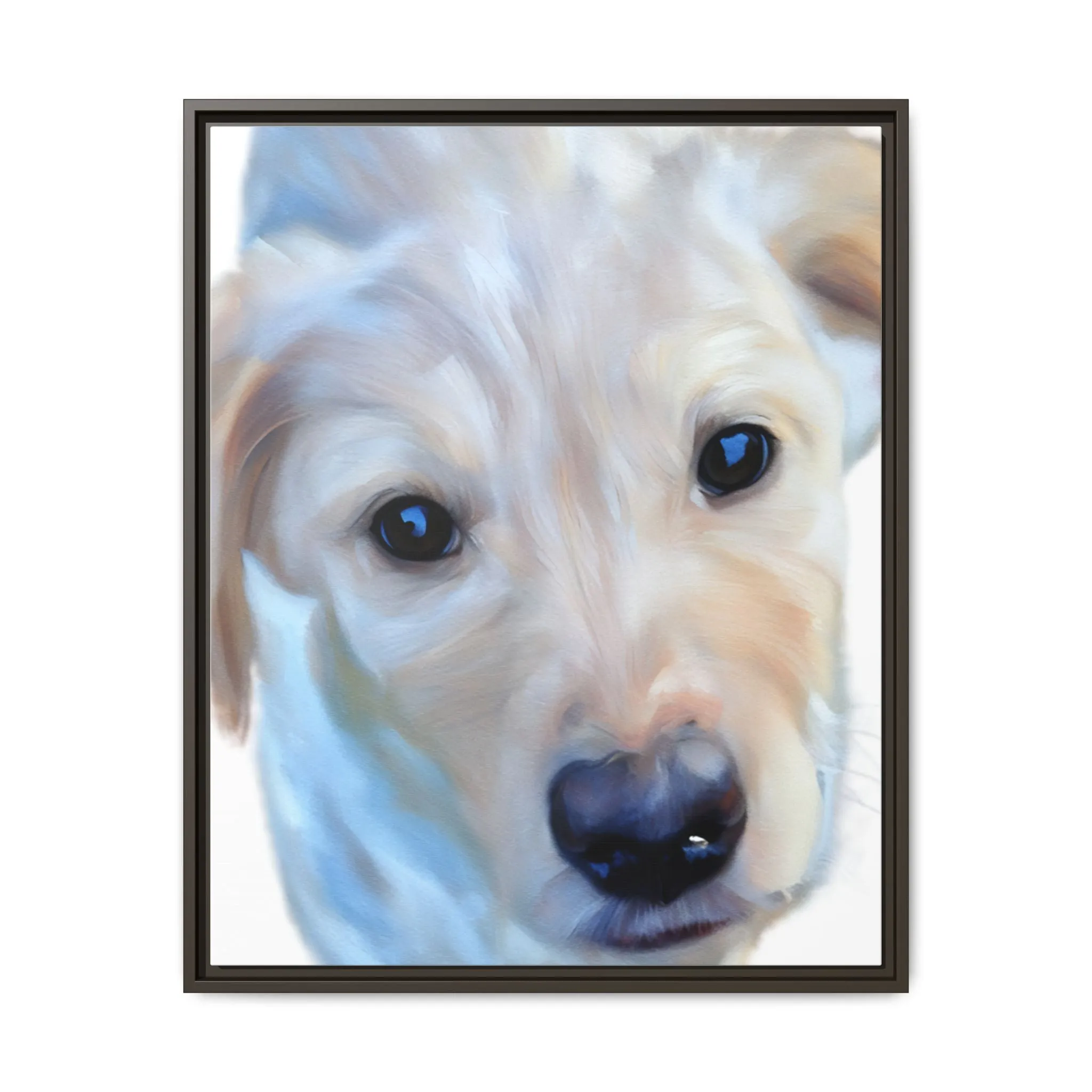 Framed Custom Canvas Artwork of Pet's Image