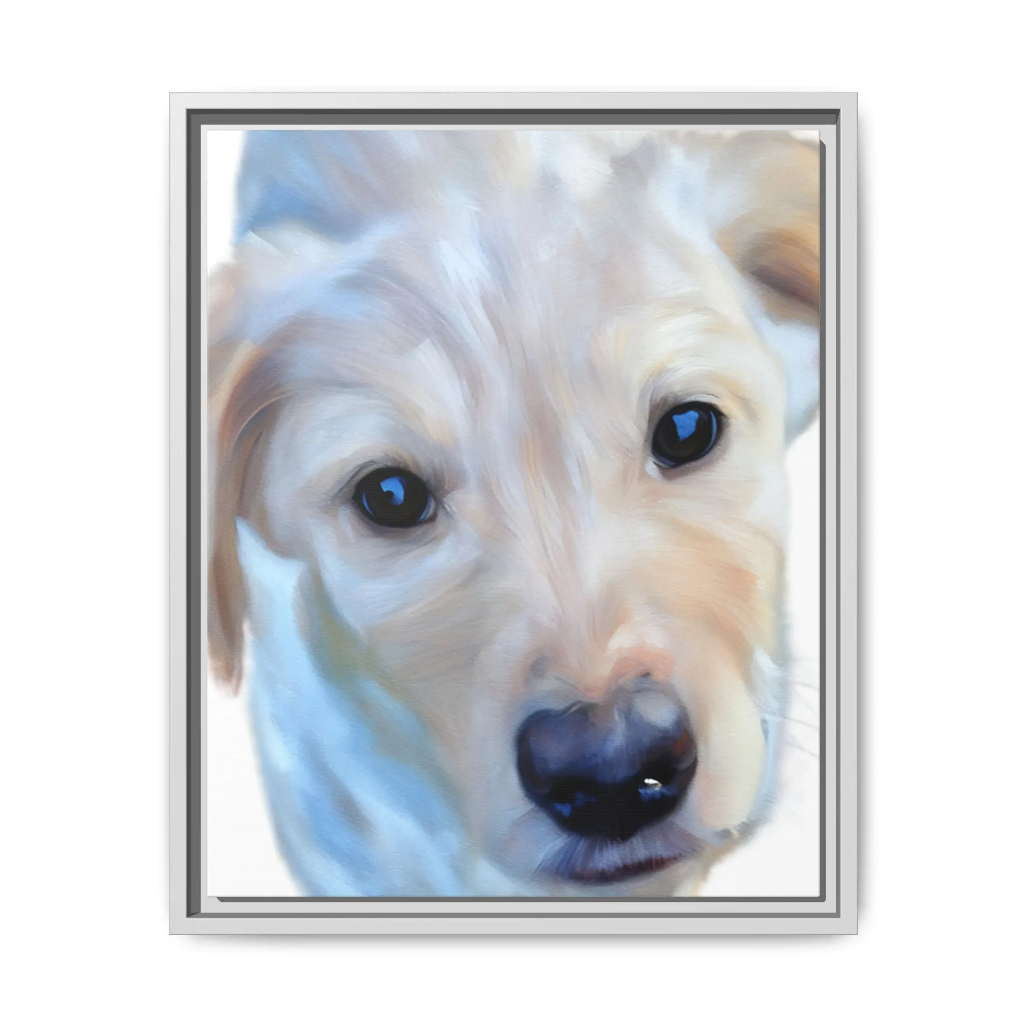 Framed Custom Canvas Artwork of Pet's Image