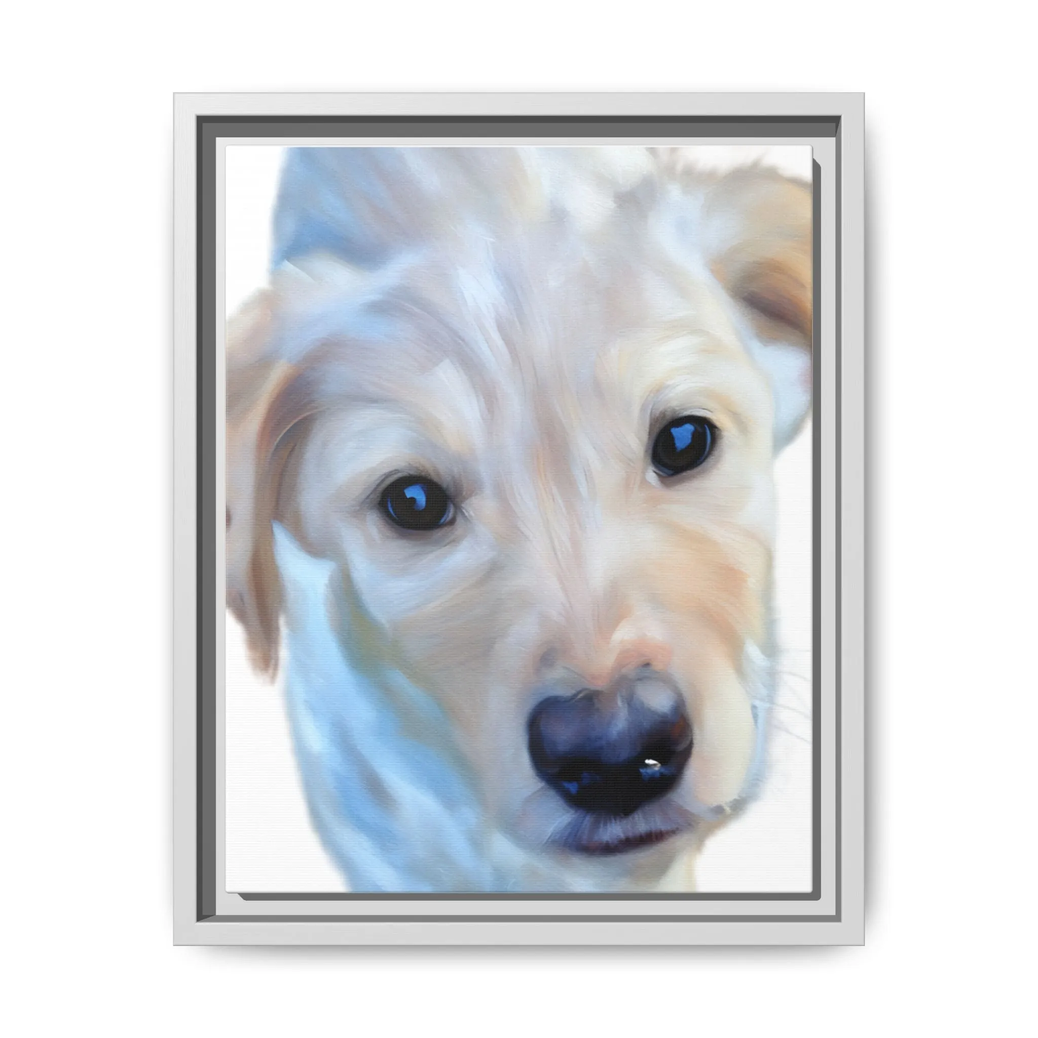 Framed Custom Canvas Artwork of Pet's Image