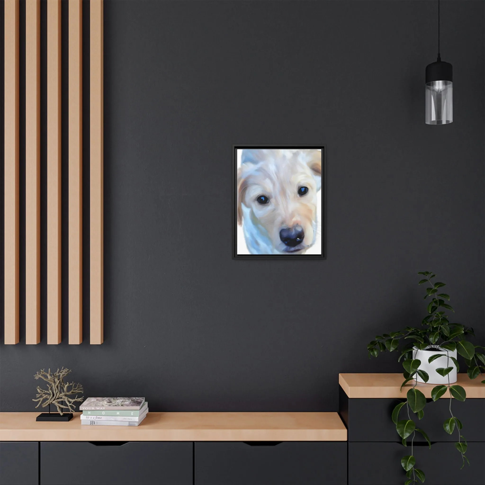 Framed Custom Canvas Artwork of Pet's Image