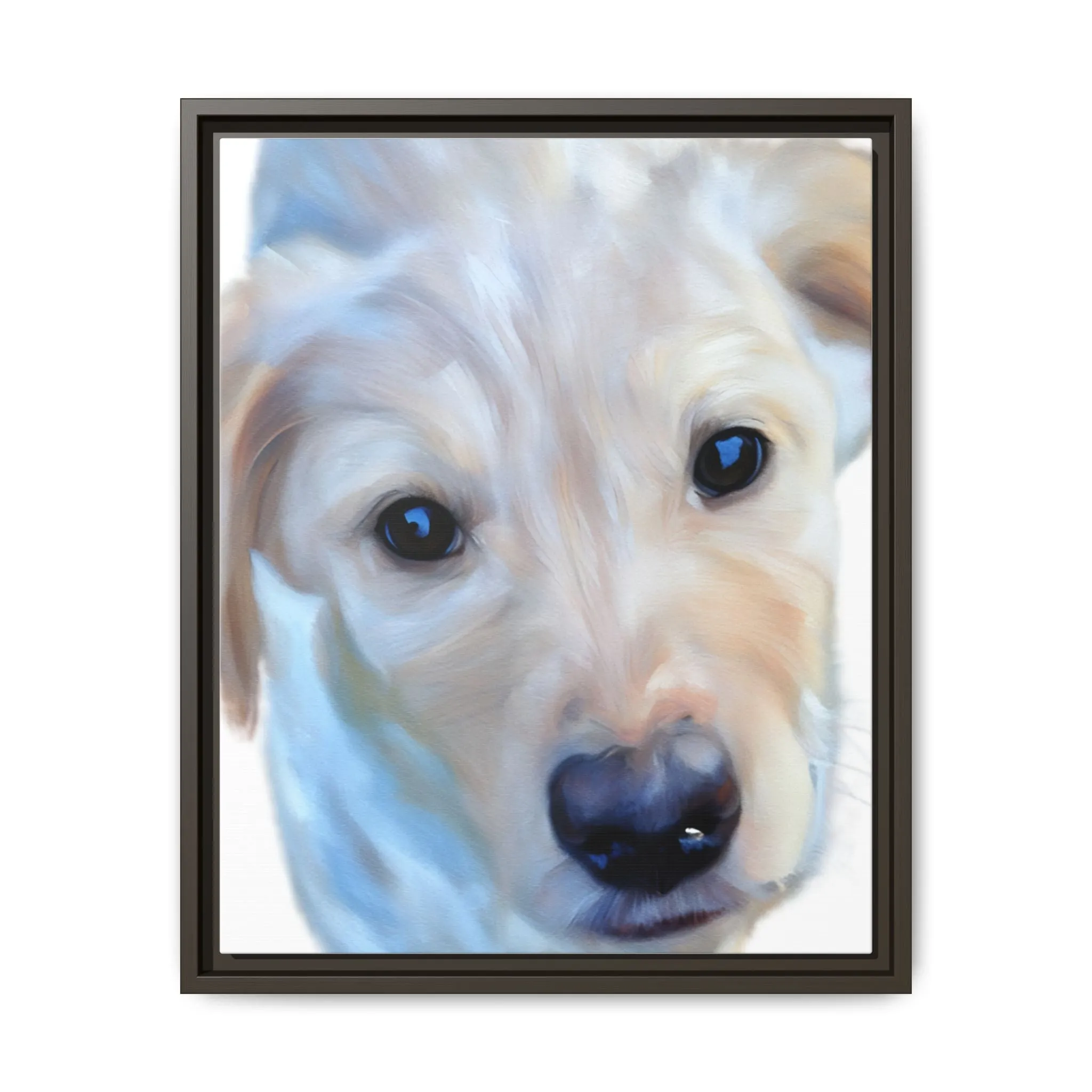 Framed Custom Canvas Artwork of Pet's Image