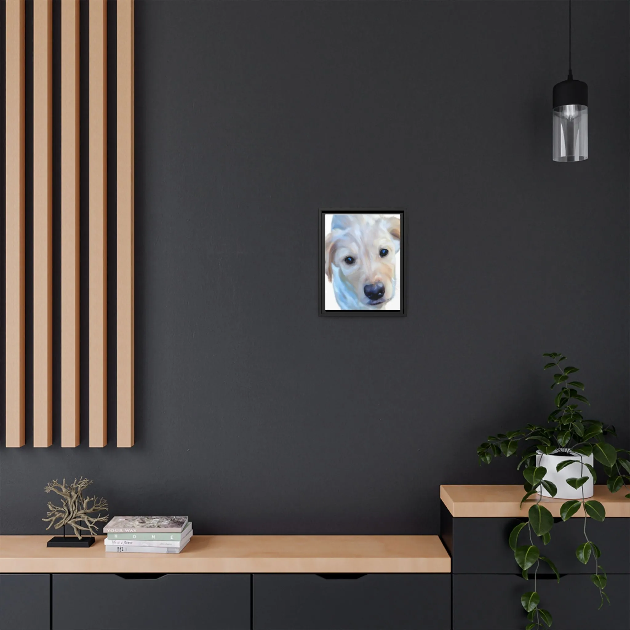 Framed Custom Canvas Artwork of Pet's Image