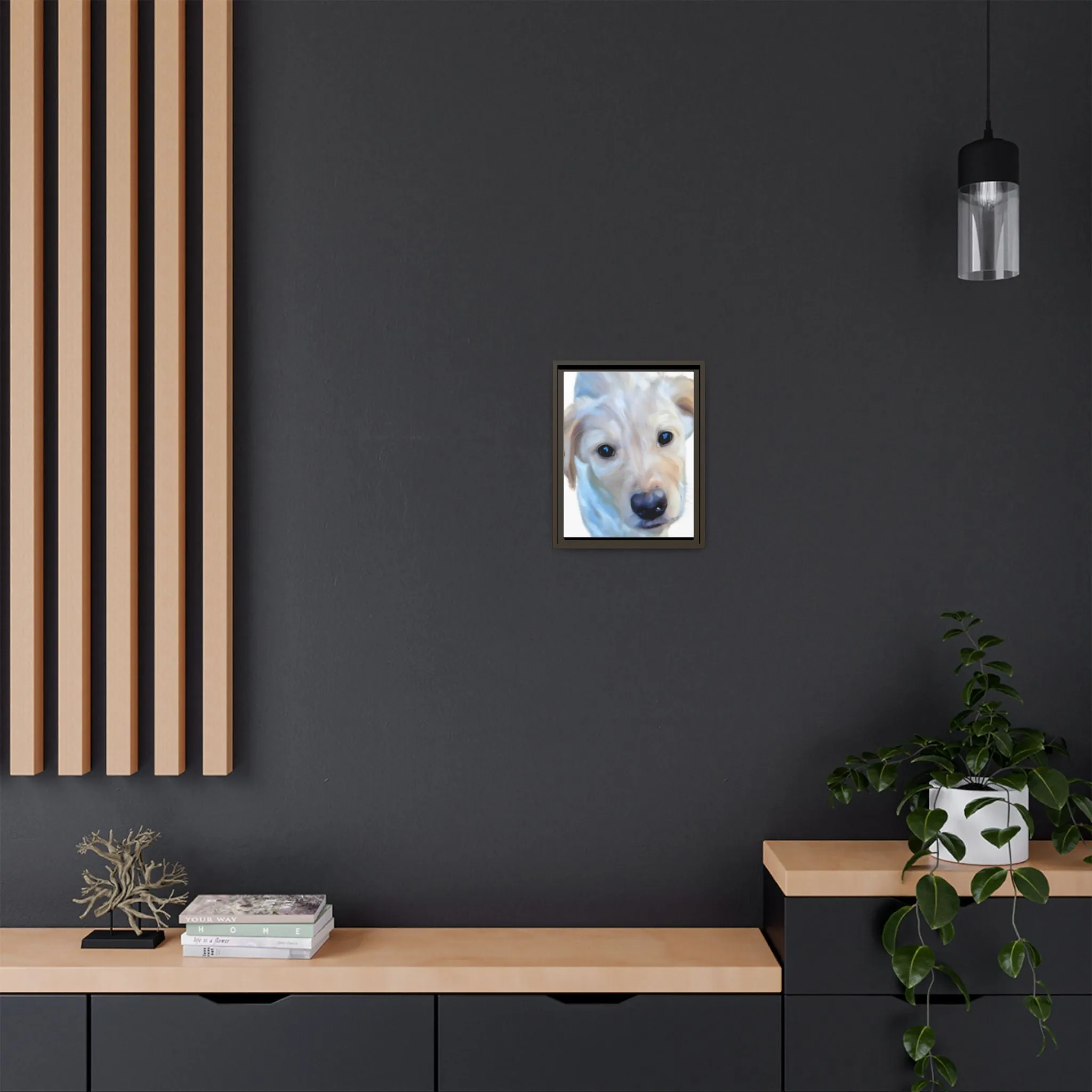 Framed Custom Canvas Artwork of Pet's Image