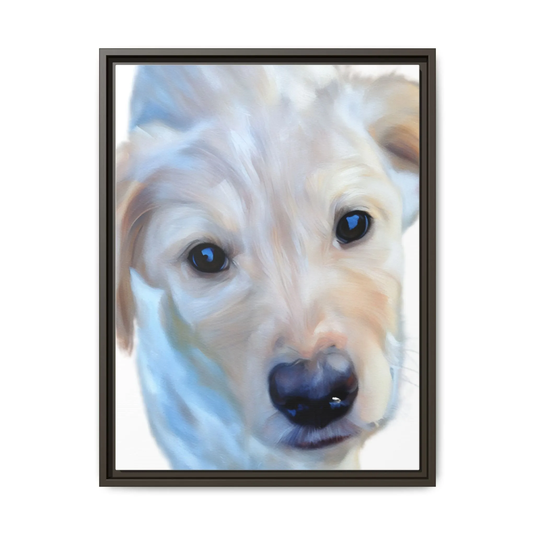 Framed Custom Canvas Artwork of Pet's Image