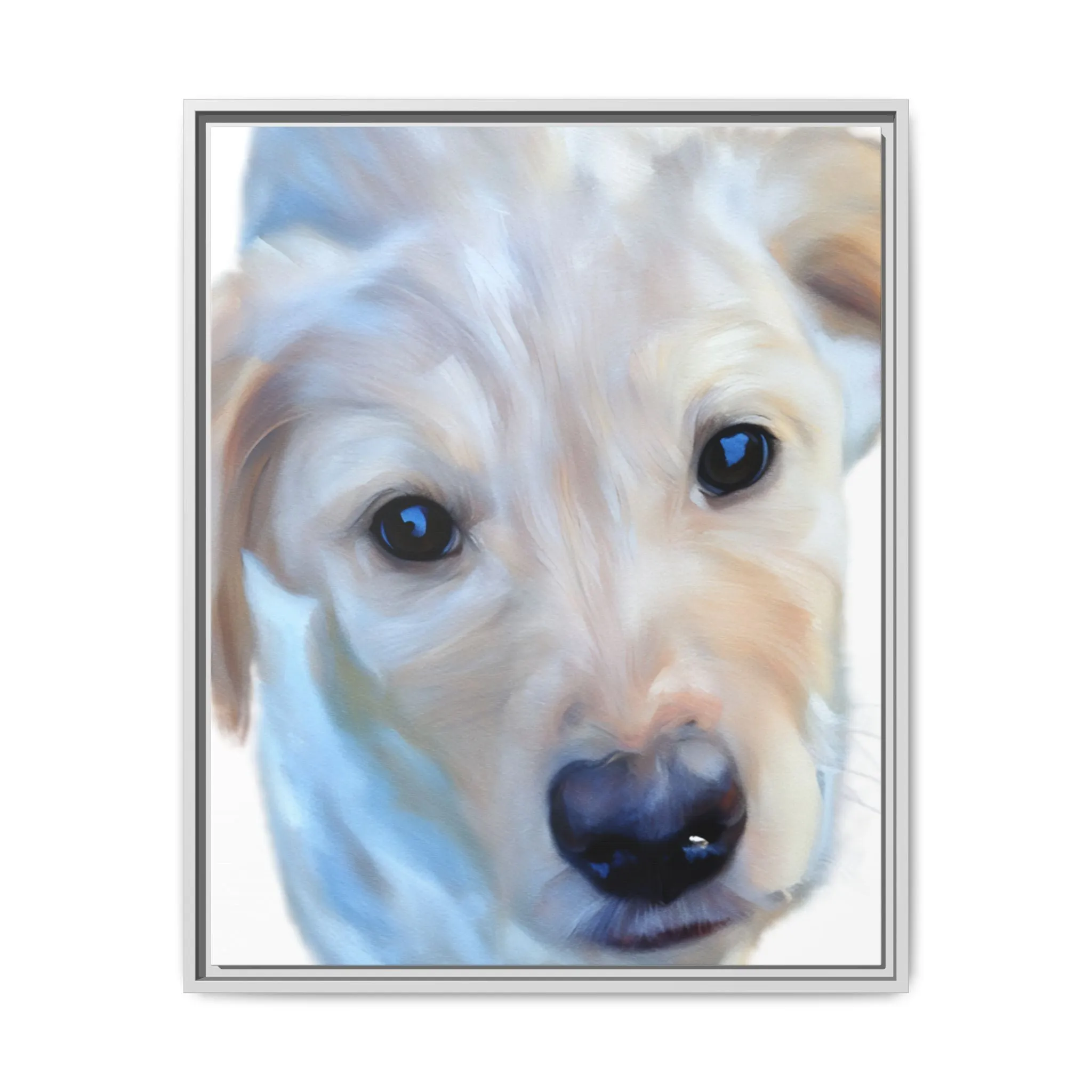 Framed Custom Canvas Artwork of Pet's Image
