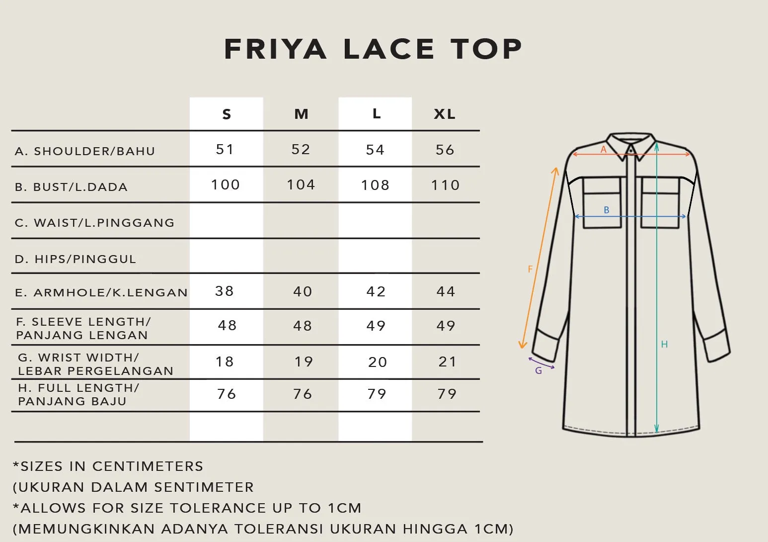 FRIYA LACE TOP POTTERY