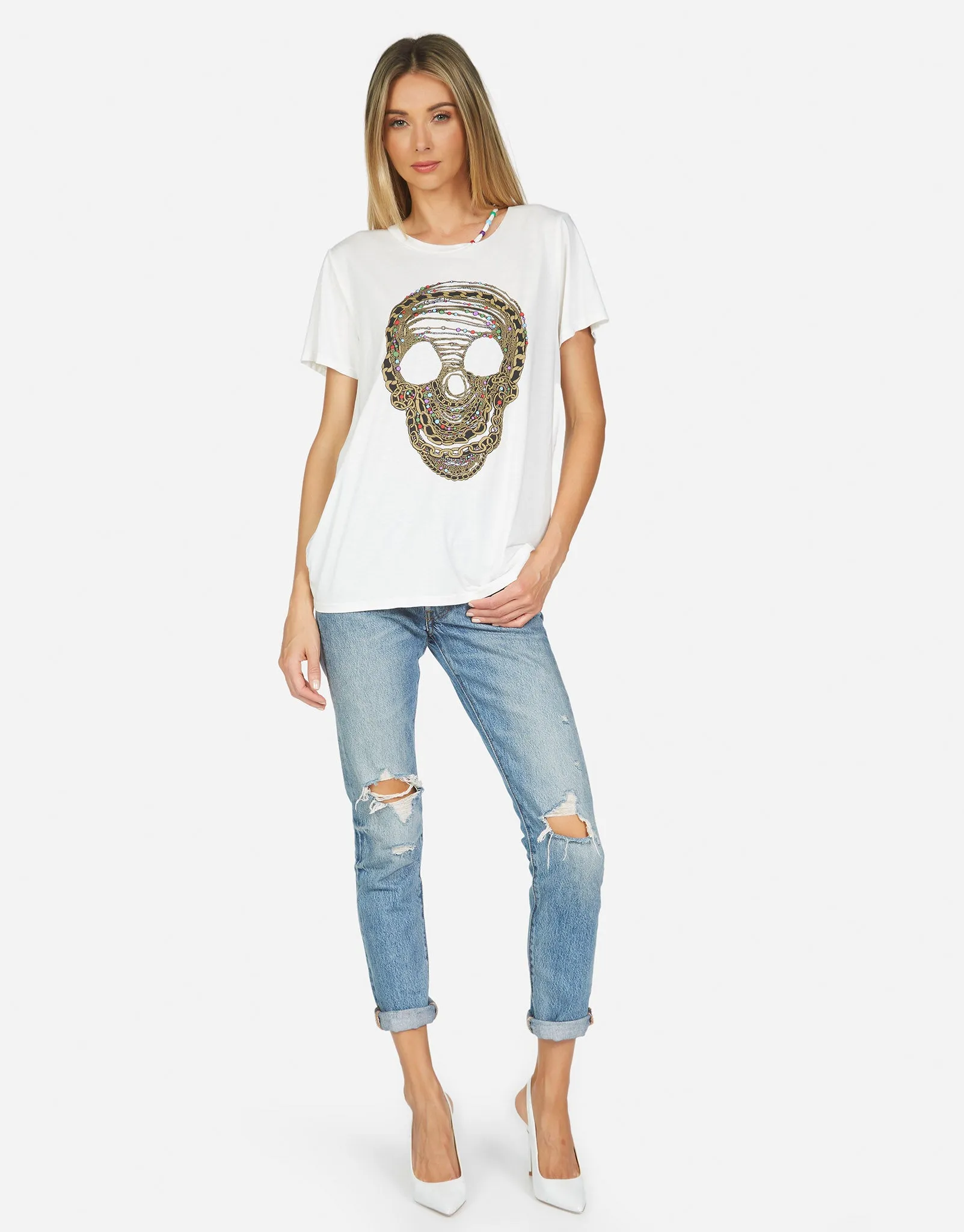 Gabriella Beaded Chain Skull
