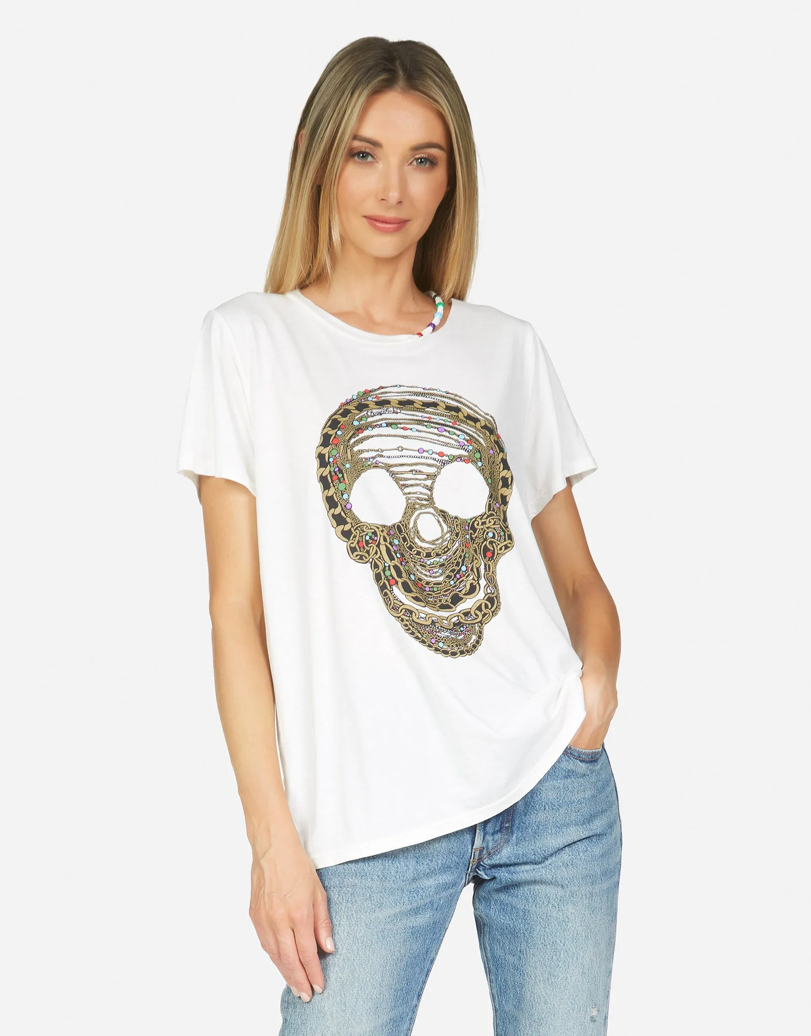 Gabriella Beaded Chain Skull