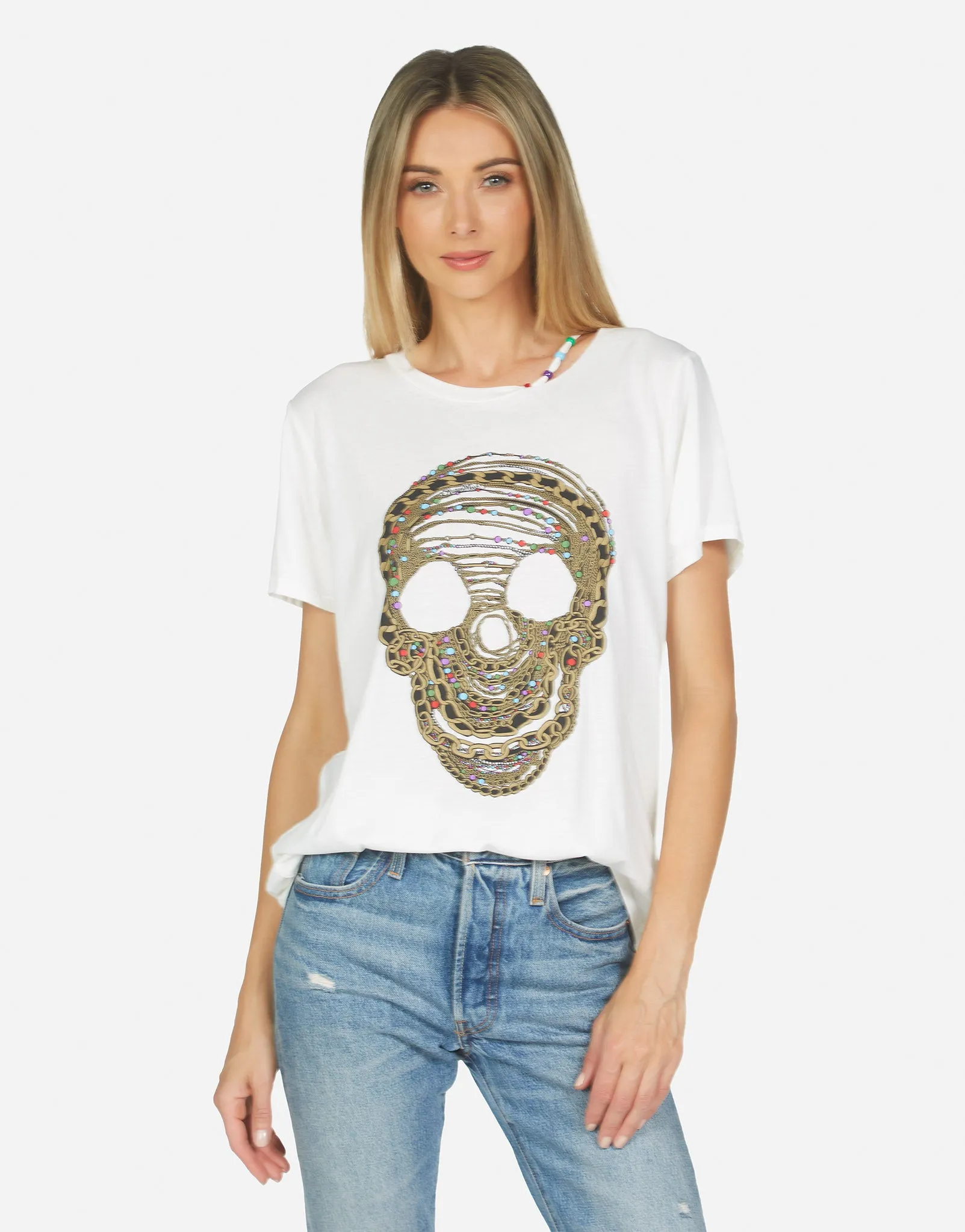 Gabriella Beaded Chain Skull