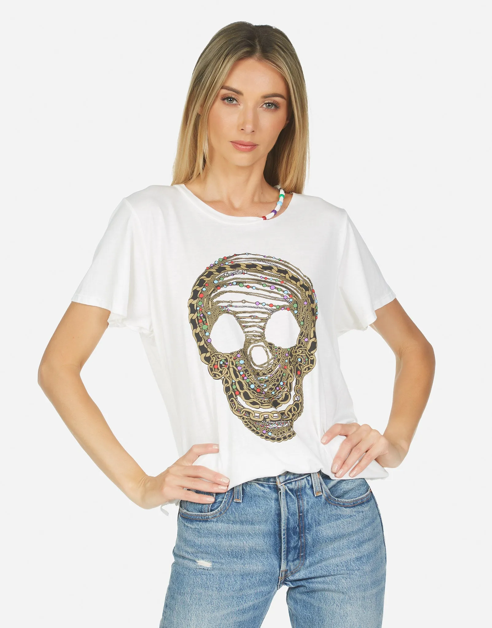 Gabriella Beaded Chain Skull