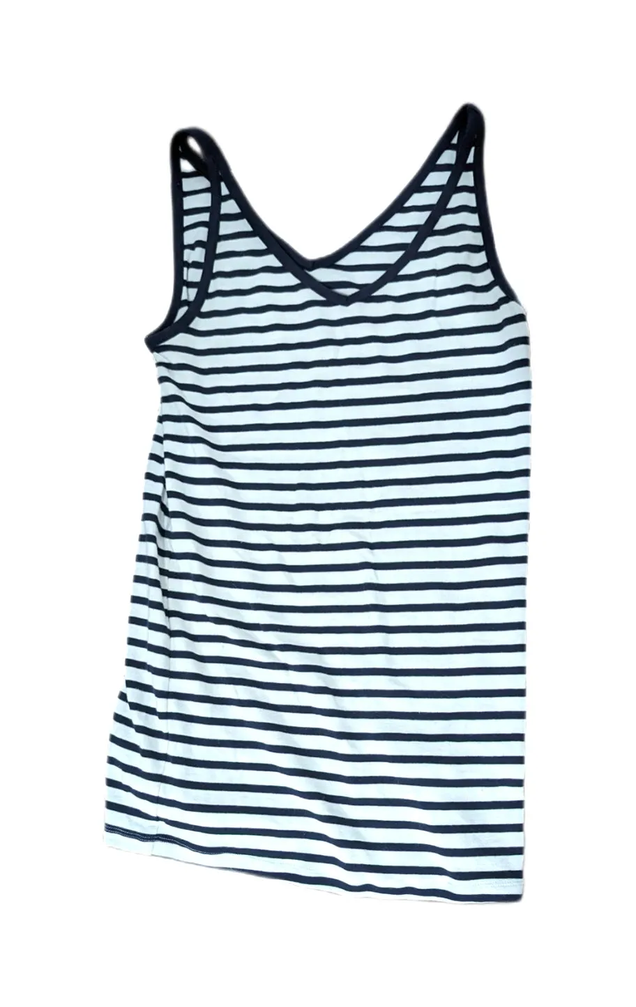 Gap maternity and nursing tank - navy & white stripe - medium