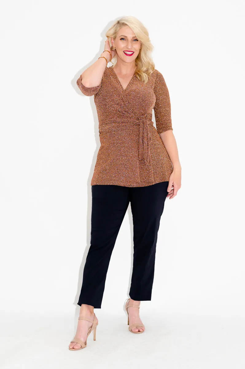 Gemini (Sparkly) - Wrap Top - Last Sizes