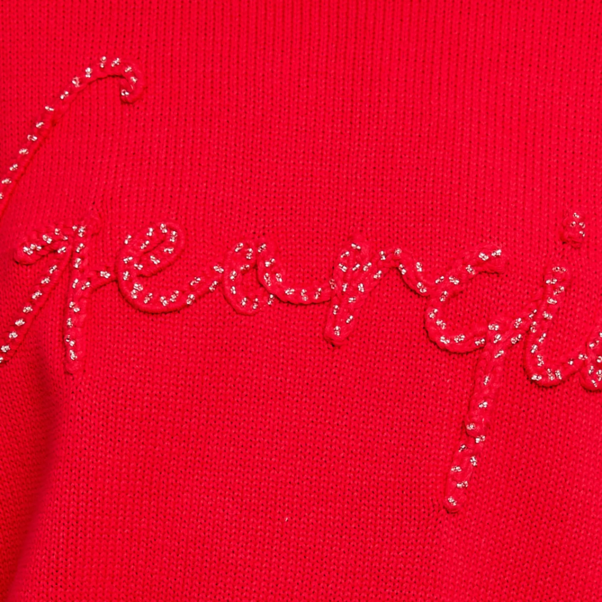 Georgia Round Neck Sweater | Red