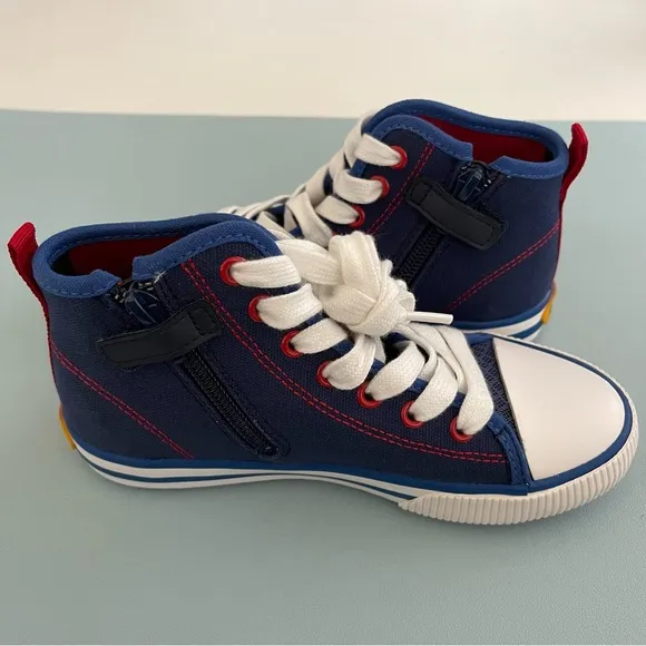 Geox J Alonisso B. H Canvas Children's High Top Trainers Mickey Mouse Size 13