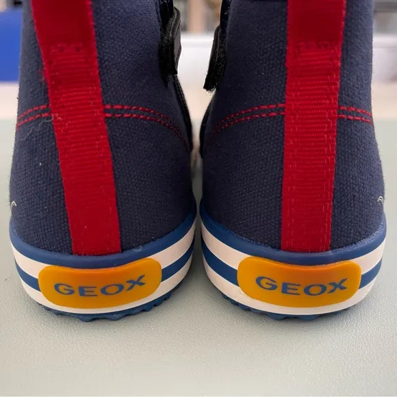 Geox J Alonisso B. H Canvas Children's High Top Trainers Mickey Mouse Size 13