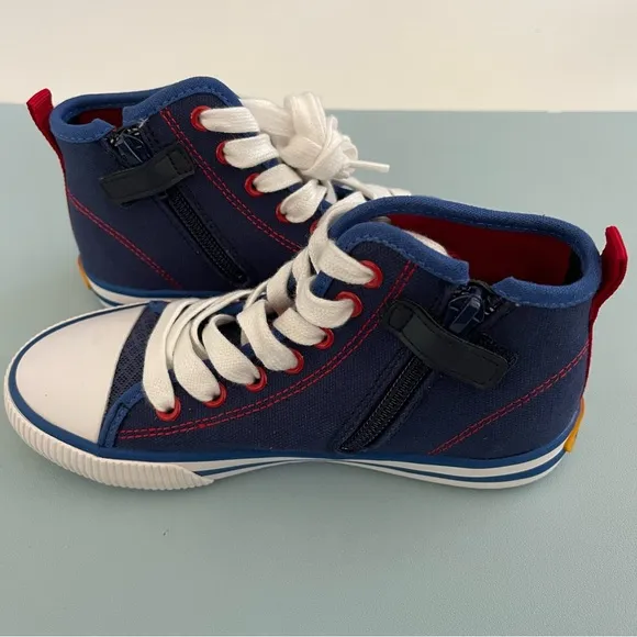 Geox J Alonisso B. H Canvas Children's High Top Trainers Mickey Mouse Size 13