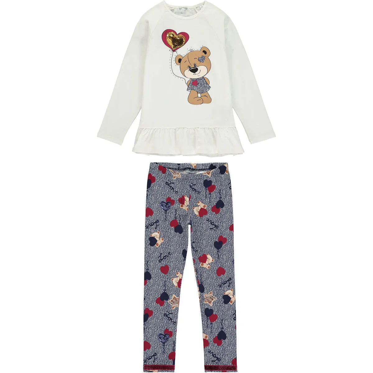 Girl Top and Leggings Set