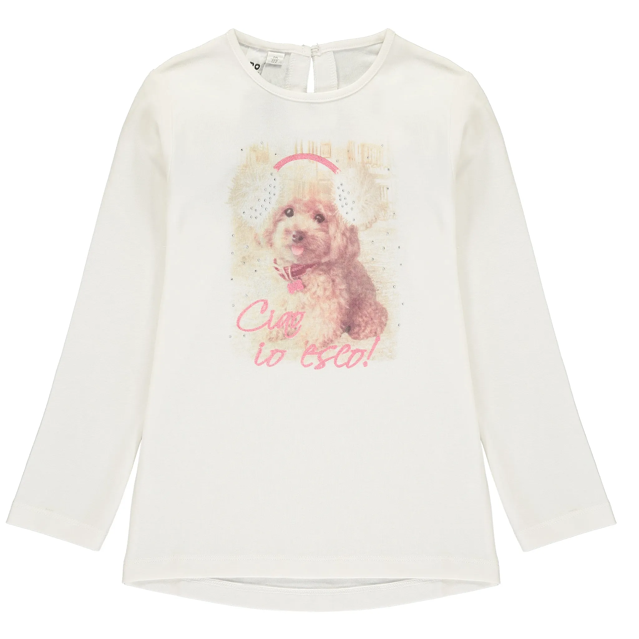 Girls Ivory Cotton Top