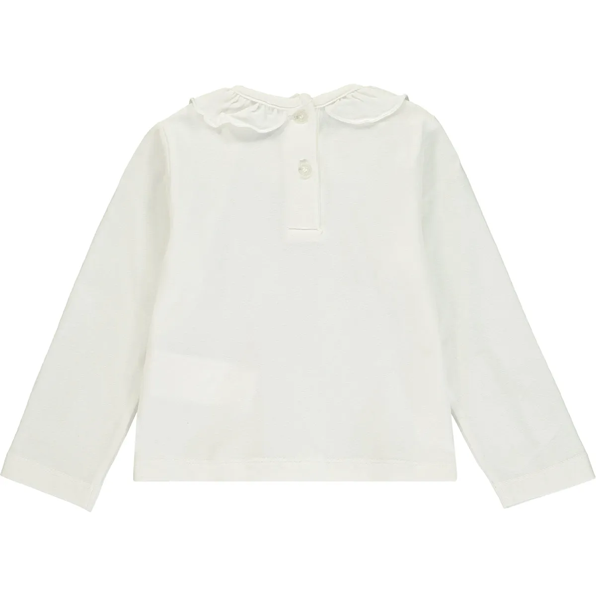 Girls White Cotton Top