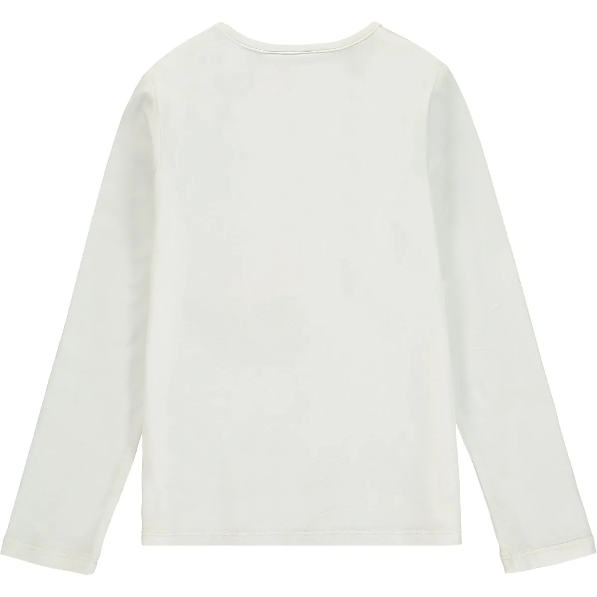 Girls White Cotton Top
