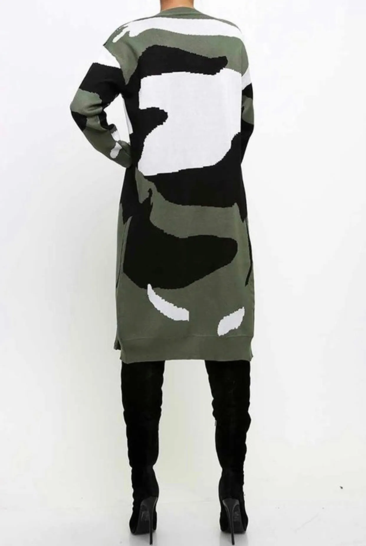 Glam-Camouflage Cardigan