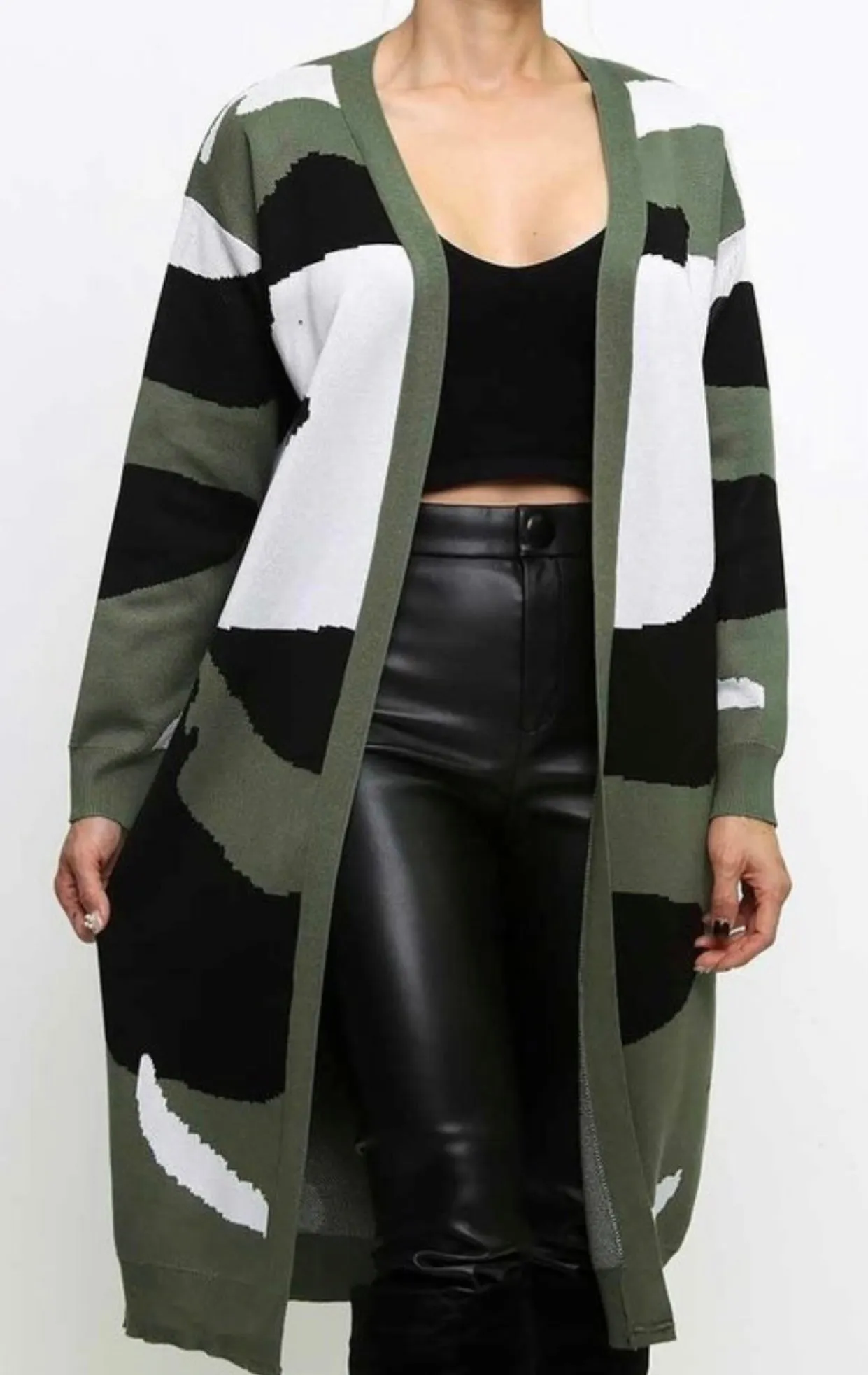 Glam-Camouflage Cardigan