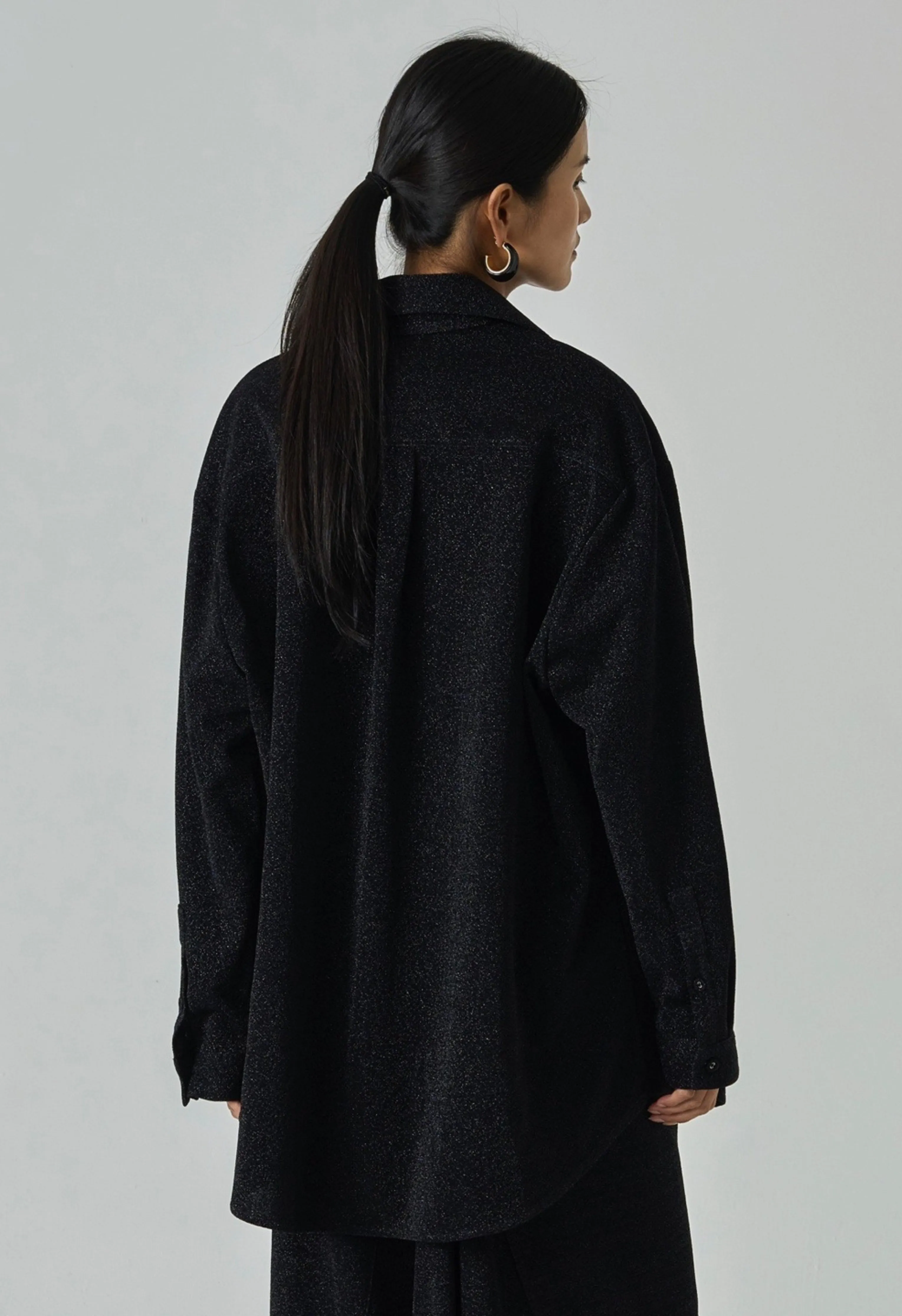 Glitsy Shirt In Black