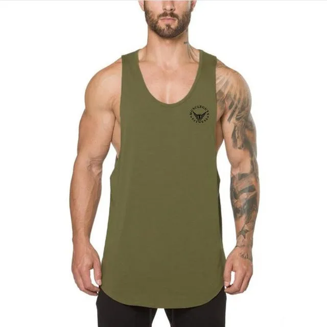 Golds gyms clothing Brand singlet canotte bodybuilding stringer tank top men fitness T shirt muscle guys sleeveless vest Tanktop
