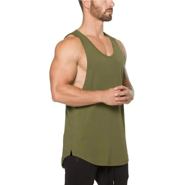 Golds gyms clothing Brand singlet canotte bodybuilding stringer tank top men fitness T shirt muscle guys sleeveless vest Tanktop