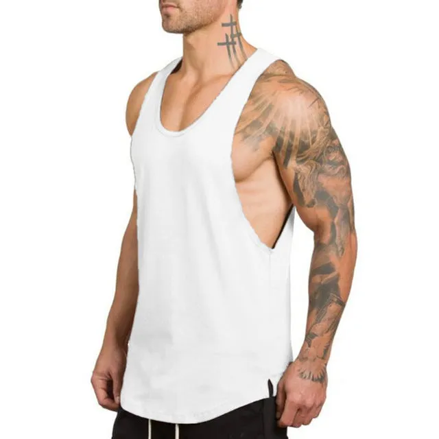 Golds gyms clothing Brand singlet canotte bodybuilding stringer tank top men fitness T shirt muscle guys sleeveless vest Tanktop