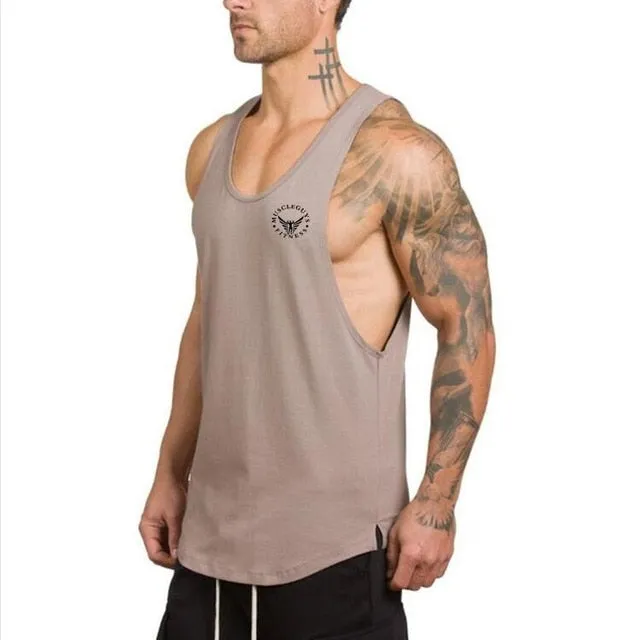 Golds gyms clothing Brand singlet canotte bodybuilding stringer tank top men fitness T shirt muscle guys sleeveless vest Tanktop