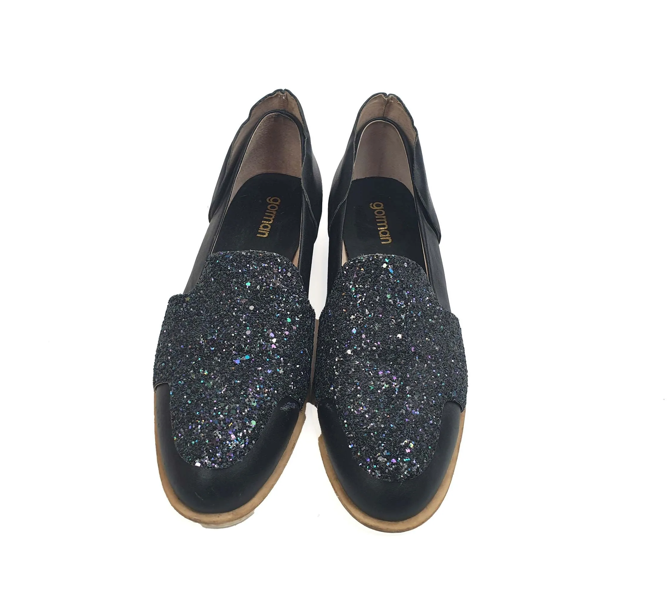 Gorman navy loafers with lovely sparkly tops size 39