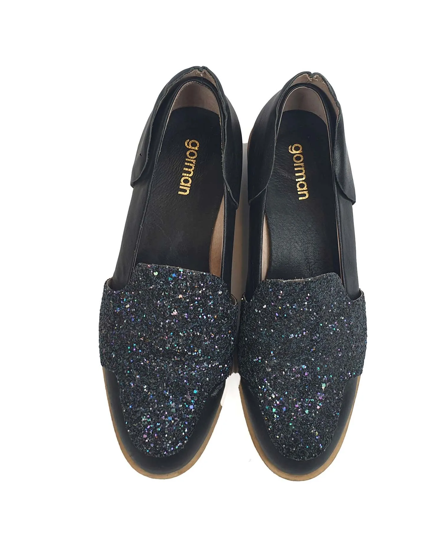 Gorman navy loafers with lovely sparkly tops size 39