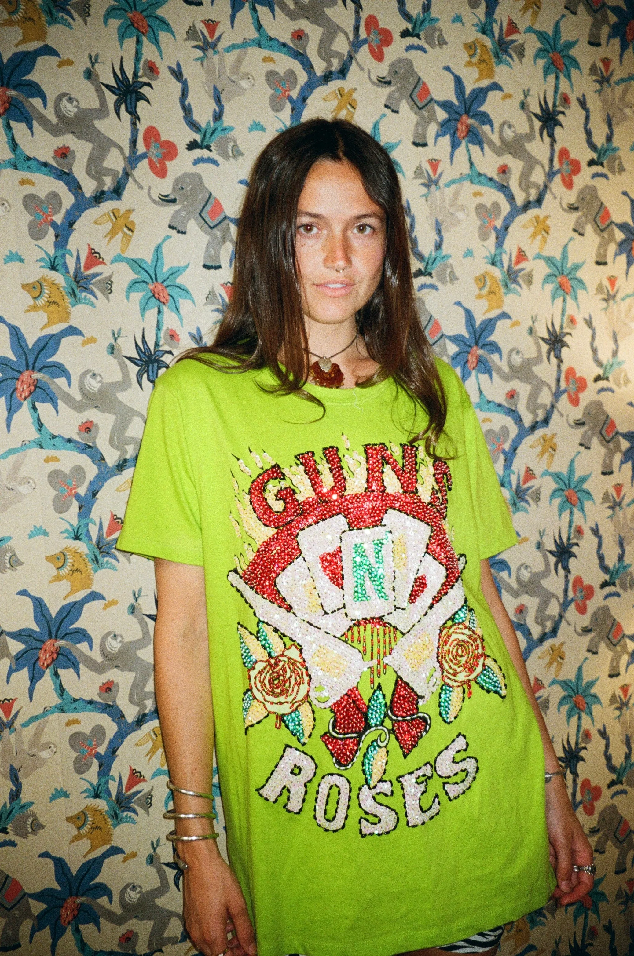 Guns N' Roses Beaded Top