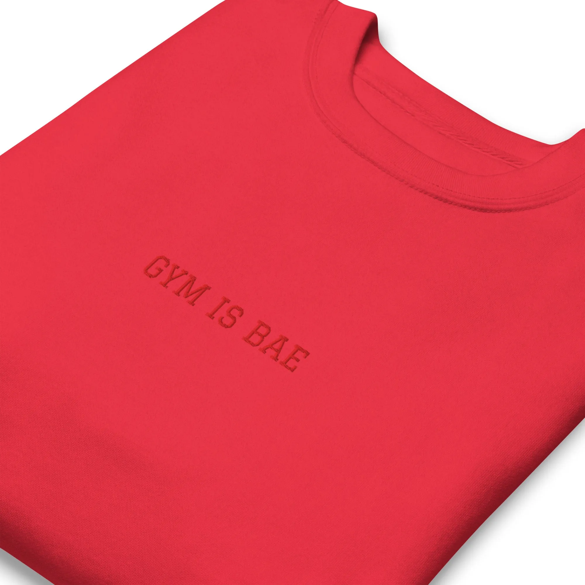 Gym is Bae Embroidered Unisex Sweatshirt